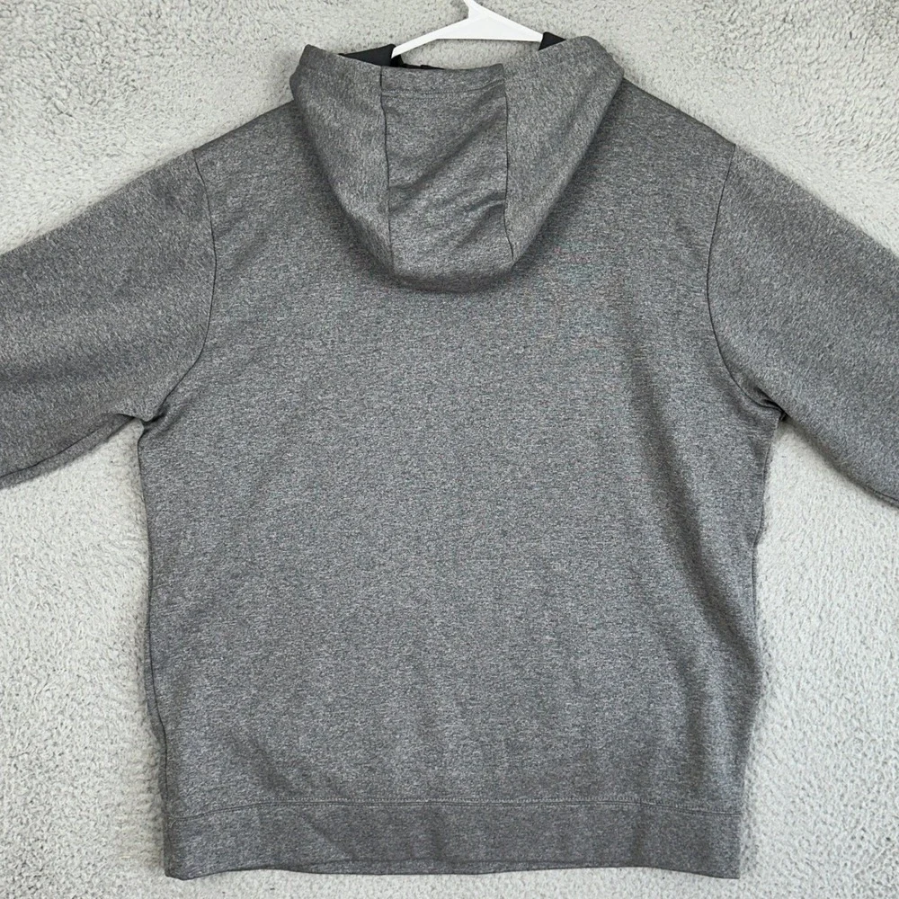 The North Face Hoodie Mens Large Grey Graphic Pullover Sweatshirt Drawstring